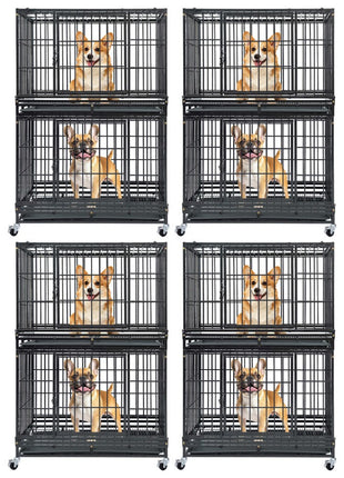 37" Stackable Heavy Duty Dog Kennel 371D08