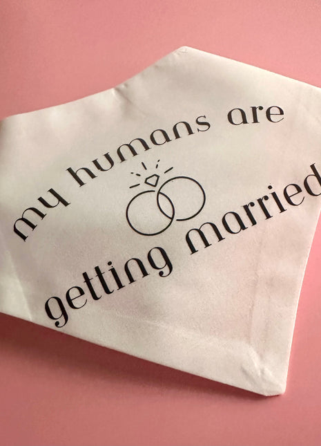My Humans Are Getting Married Dog Bandana New Arrival