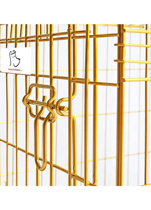 24-42" Collapsible Copper Gold Dog Crate GLD24-42 - Pup List