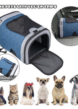 GOOPAWS Soft Backpack Carrier for Small Dogs and Cats, Collapsible with Breathable Mesh - Pup List