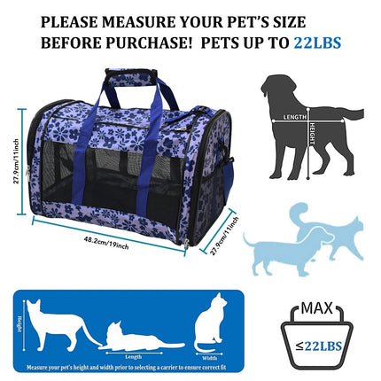 GOOPAWS Soft-Sided Travel Small Dog & Cat Carrier Bag - Pup List