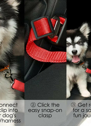 Premium Adjustable Pet Car Safety Belt: Secure Your Pet in Style