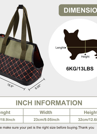 GOOPAWS Dog Purse Carrier for Small Dogs, Soft-Sided Tote Bags with Pocket and Anti-Slip Bottom - Pup List
