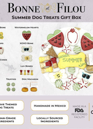 Summer Themed Dog Treats Gift Box