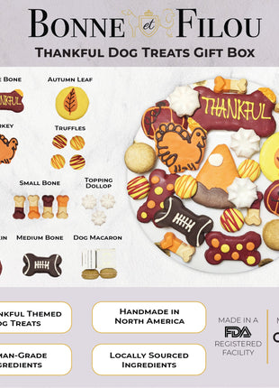 Thankful Themed Dog Treats Gift Box