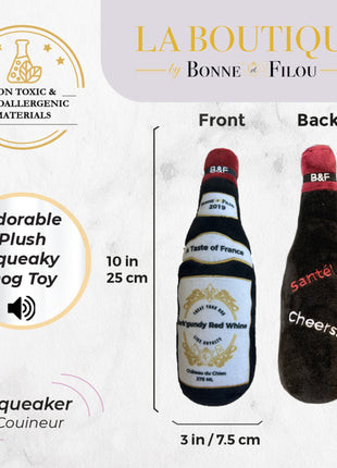 Plush Squeaky Dog Toy Set- Large