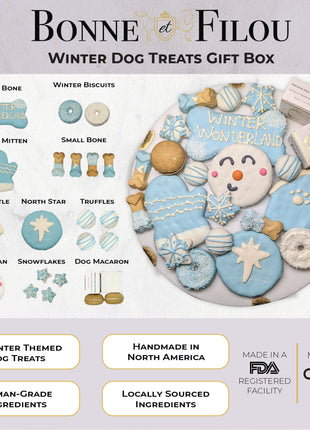 Winter Themed Dog Treats Gift Box