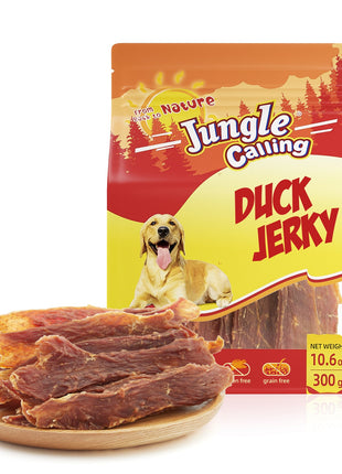 All Natural Dog Treats, Duck Jerky for Dogs, Slow Roasted Snacks for Medium and Large Dogs Chewy Treats 11 oz.