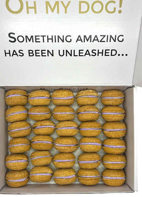 40 Count Dog Macaron Treats Gift Box