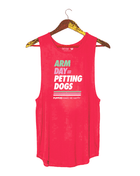Arm Day = Petting Dogs Tank Top | Gift for Dog Lovers & Dog Moms