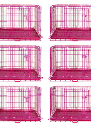 24-42" Collapsible Pink Dog Crate RED24-42 - Pup List