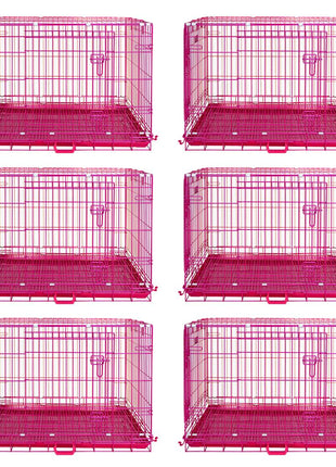 24-42" Collapsible Pink Dog Crate RED24-42 - Pup List
