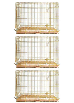 24-42" Collapsible Copper Gold Dog Crate GLD24-42 - Pup List