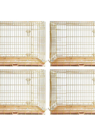 24-42" Collapsible Copper Gold Dog Crate GLD24-42 - Pup List
