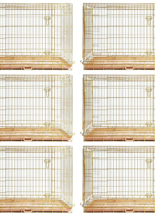 24-42" Collapsible Copper Gold Dog Crate GLD24-42 - Pup List
