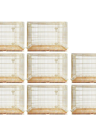 24-42" Collapsible Copper Gold Dog Crate GLD24-42 - Pup List