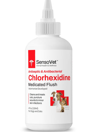 Chlorhexidine Medicated Flush for Dogs & Cats - 4oz