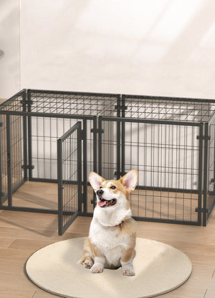 47.2' Dog Crate for Small Medium Large Dogs, Puppy Dog Playpen for Yard Indoor Outdoor Use, Pet Dog Cage Kennel (47.2'L x 23.6'W x 23.6'H)