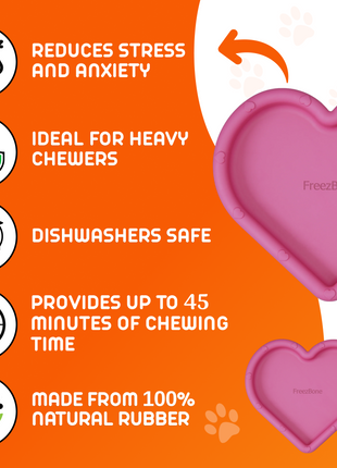 FreezHeart - Durable Heart Enrichment Chew
