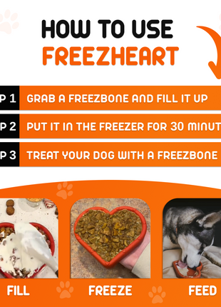 FreezHeart - Durable Heart Enrichment Chew