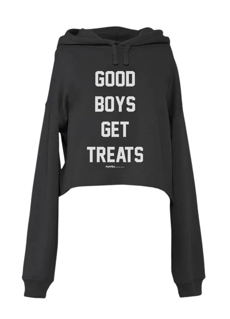 Good Boys Get Treats | Gift for Dog Lovers | Crop Hoodie