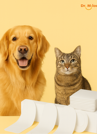 Dr. Milou Pet Dental Finger Wipes – Daily Oral Care for Dogs & Cats