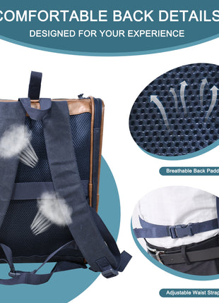 GOOPAWS Soft Backpack Carrier for Small Dogs and Cats, Collapsible with Breathable Mesh - Pup List