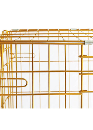 24-42" Collapsible Copper Gold Dog Crate GLD24-42 - Pup List