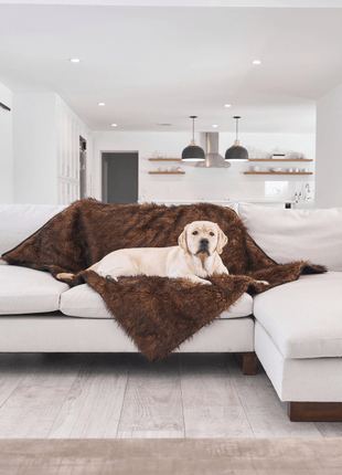 PupProtector™ Waterproof Throw Blanket - Brown