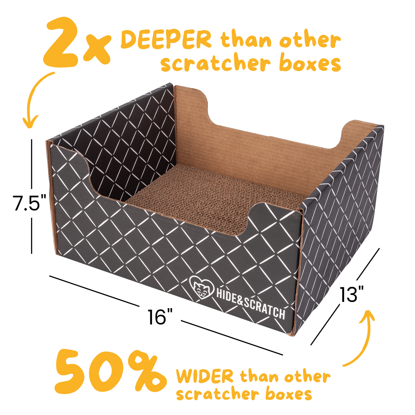 Hide & Scratch Extra-Large Cat Scratcher Box