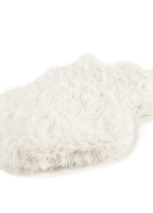 PupRug by Paw.com® Faux Fur Orthopedic Dog Bed - Curve Polar White
