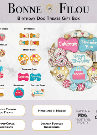 Happy Birthday Dog Treats Gift Box