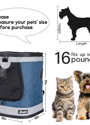 GOOPAWS Soft Backpack Carrier for Small Dogs and Cats, Collapsible with Breathable Mesh - Pup List