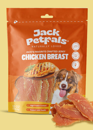Jack PetPals Handcrafted Jerky Chicken Breast Dog Treats (12oz)