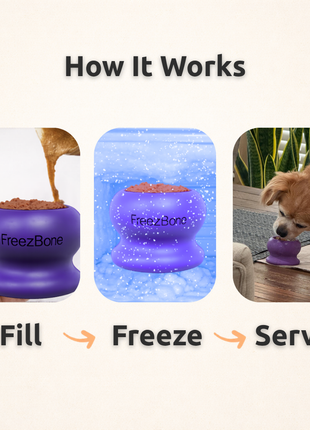 Freezball - Durable Fillable Dog Chew Bone