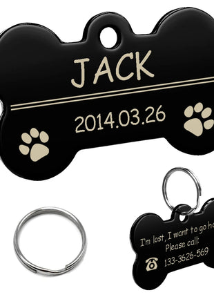 Engraved Personalized Stainless Steel Dog Tag - Pup List