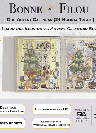 Dog Treats Advent Calendar - 24 Holiday Treats for Dogs