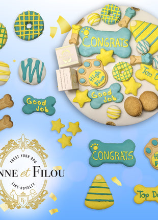 Congrats Themed Dog Treats Gift Box