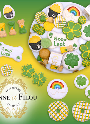 Good Luck Themed Dog Treats Gift Box