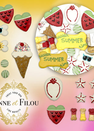 Summer Themed Dog Treats Gift Box