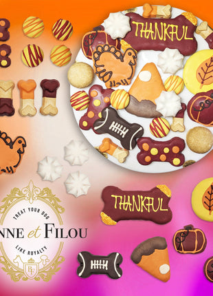 Thankful Themed Dog Treats Gift Box