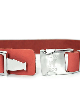 Modern Style Quick-Release Coral Reef Leather Dog Collar