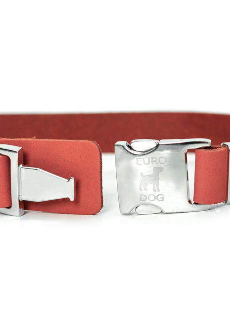 Modern Style Quick-Release Coral Reef Leather Dog Collar