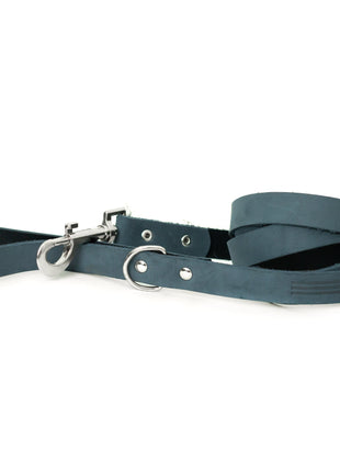 Modern Style Blue Jeans Leather Leash