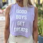 Good Boys Get Treats Crop Tank | Gift for Dog Moms | Made in USA