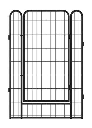 16 Panels Heavy-Duty Metal Playpen with Door, 39.37' H Dog Fence Pet Exercise Pen for Outdoor, Indoor