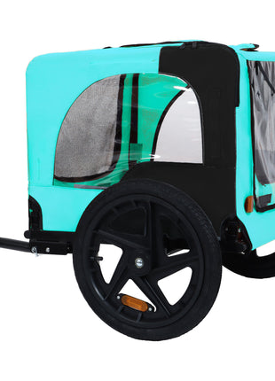 Pet Bike Trailer Dog Cart for Bicycle,Suitable for Small and Medium Pets, Easy Folding Cart Frame, Quick Release Wheel, Non-Slip Floor, Internal Leash - Pup List