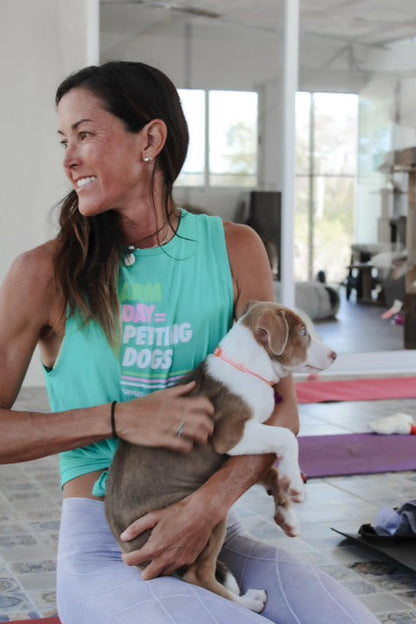 Arm Day = Petting Dogs Tank Top | Gift for Dog Lovers & Dog Moms