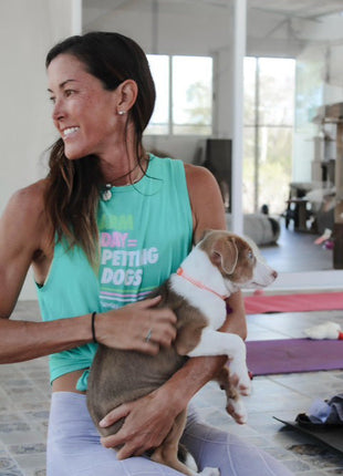 Arm Day = Petting Dogs Tank Top | Gift for Dog Lovers & Dog Moms