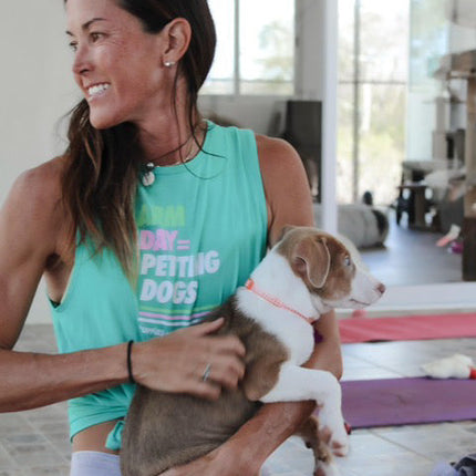 Arm Day = Petting Dogs Tank Top | Gift for Dog Lovers & Dog Moms